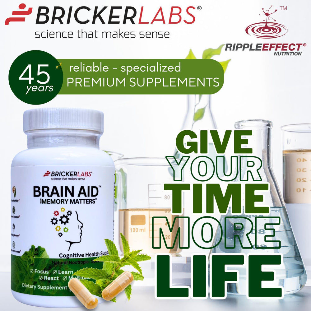 90 capsules bottle with Bricker Labs branding