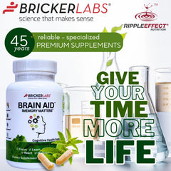90 capsules bottle with Bricker Labs branding