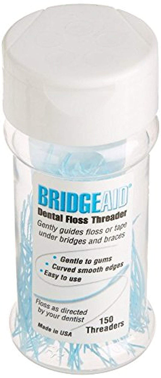 BridgeAid Dental Floss Threader Bottle 150 packaging image