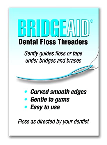 BridgeAid Dental Floss Threaders 50-pack - front product image
