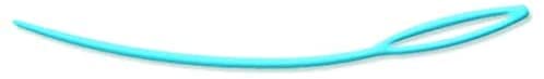Close-up of BridgeAid floss threader eye and smooth edge
