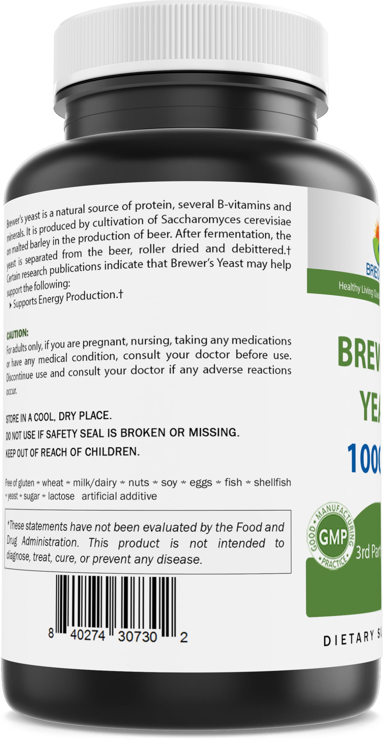 Product packaging of Brieofood Brewers Yeast – Pack of 2