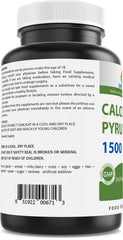 Brieofood Calcium Pyruvate vegetarian capsules in a two-bottle pack, easy to integrate in daily routines.