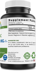 Close-up of Brieofood NAC label with 1200 mg per serving
