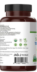 Brieofood Organic Senna bottle with gluten-free icon signals allergen-friendly choice