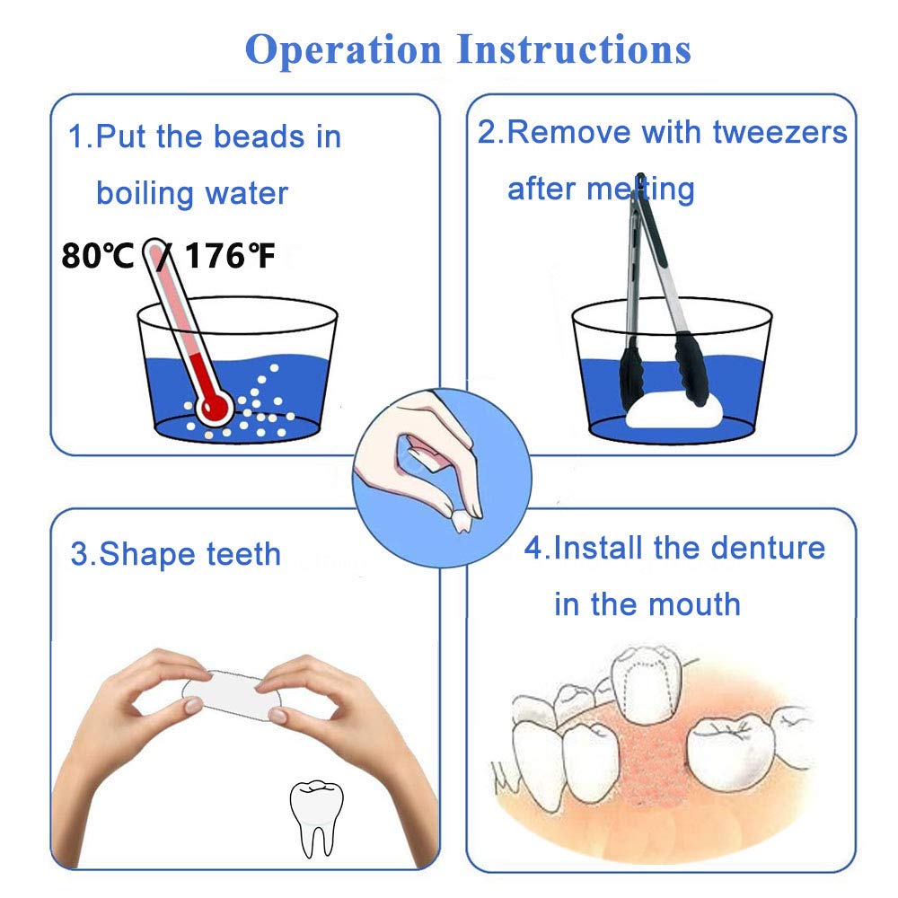 Realistic tooth repair model showing natural color and texture