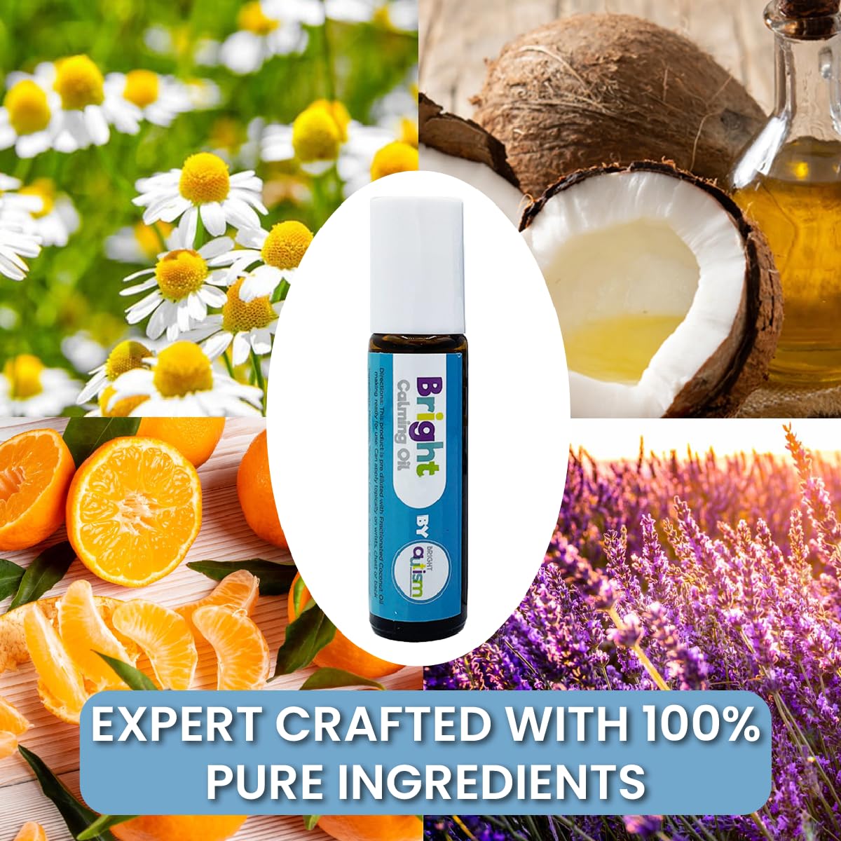 Gentle on sensitive skin, Bright Autism calming oil