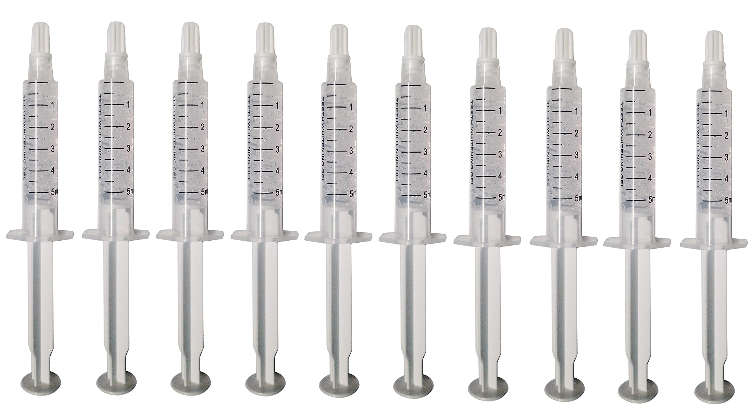 10-pack of 5ml Bright White Smile teeth whitening gel syringes