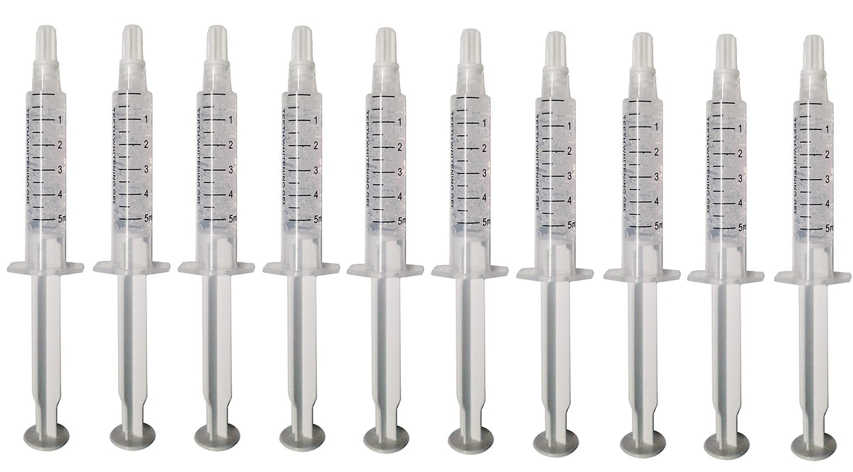 10-pack of 5ml Bright White Smile teeth whitening gel syringes
