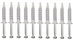 10-pack of 5ml Bright White Smile teeth whitening gel syringes