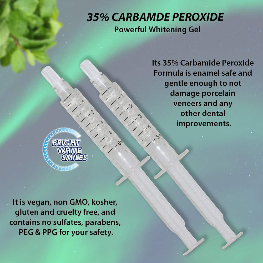 Safe-for-sensitive-teeth whitening gel with natural ingredients
