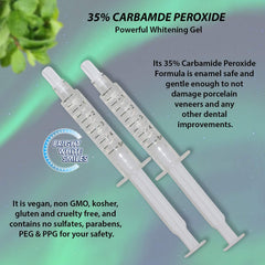 Safe-for-sensitive-teeth whitening gel with natural ingredients