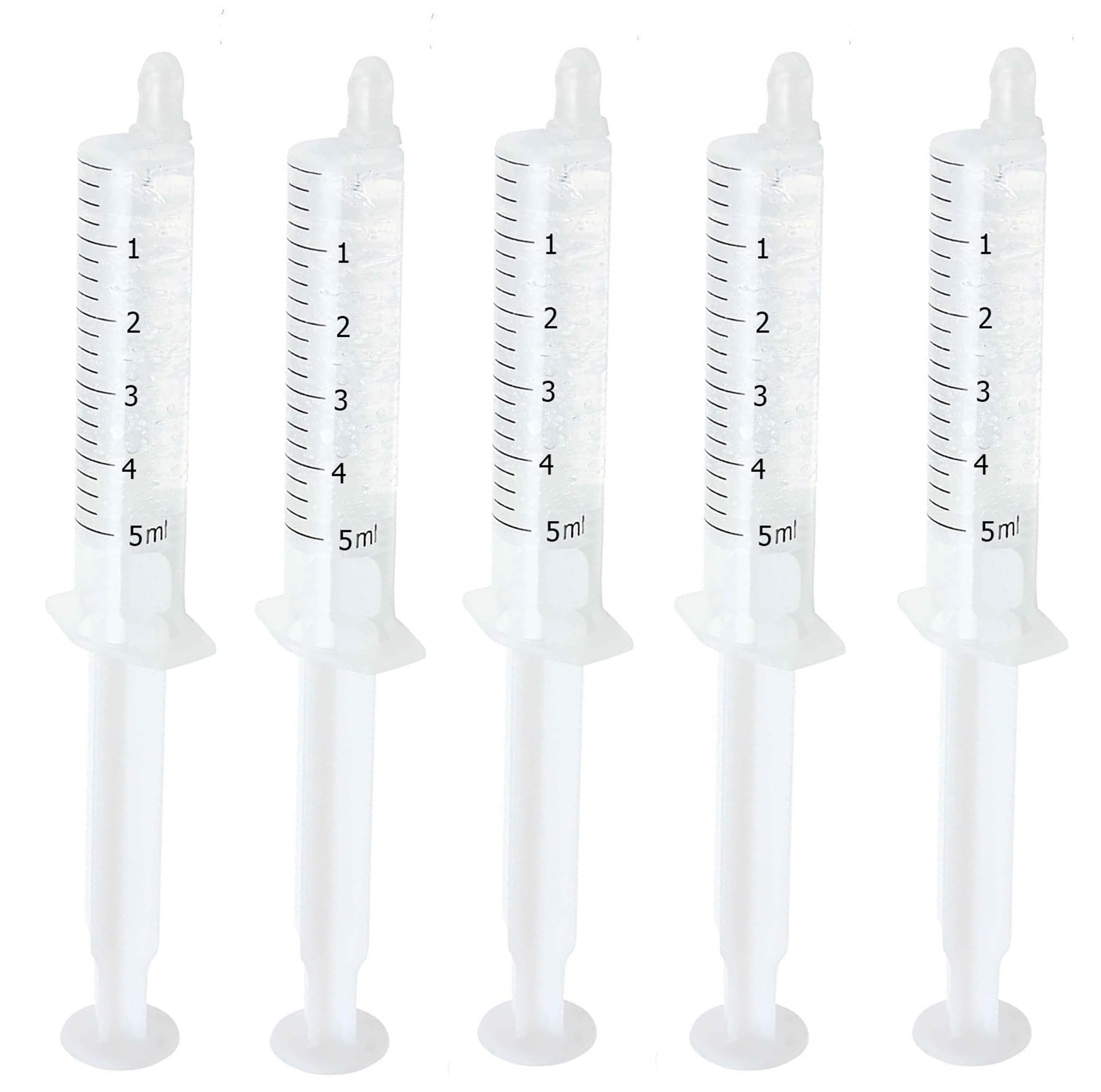 Bright White Smiles Teeth Whitening Kit box and five 5cc/ml gel syringes