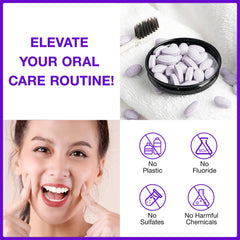 Refreshing mint flavor and travel-friendly packaging of purple toothpaste