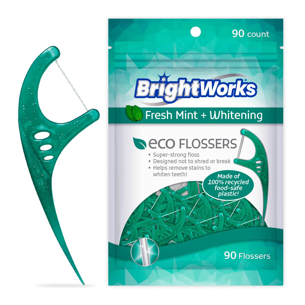 Brightworks ECO Floss Picks 270-count box – front view
