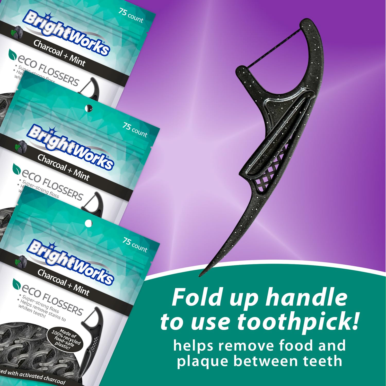 Floss with micro-crystal technology for whitening
