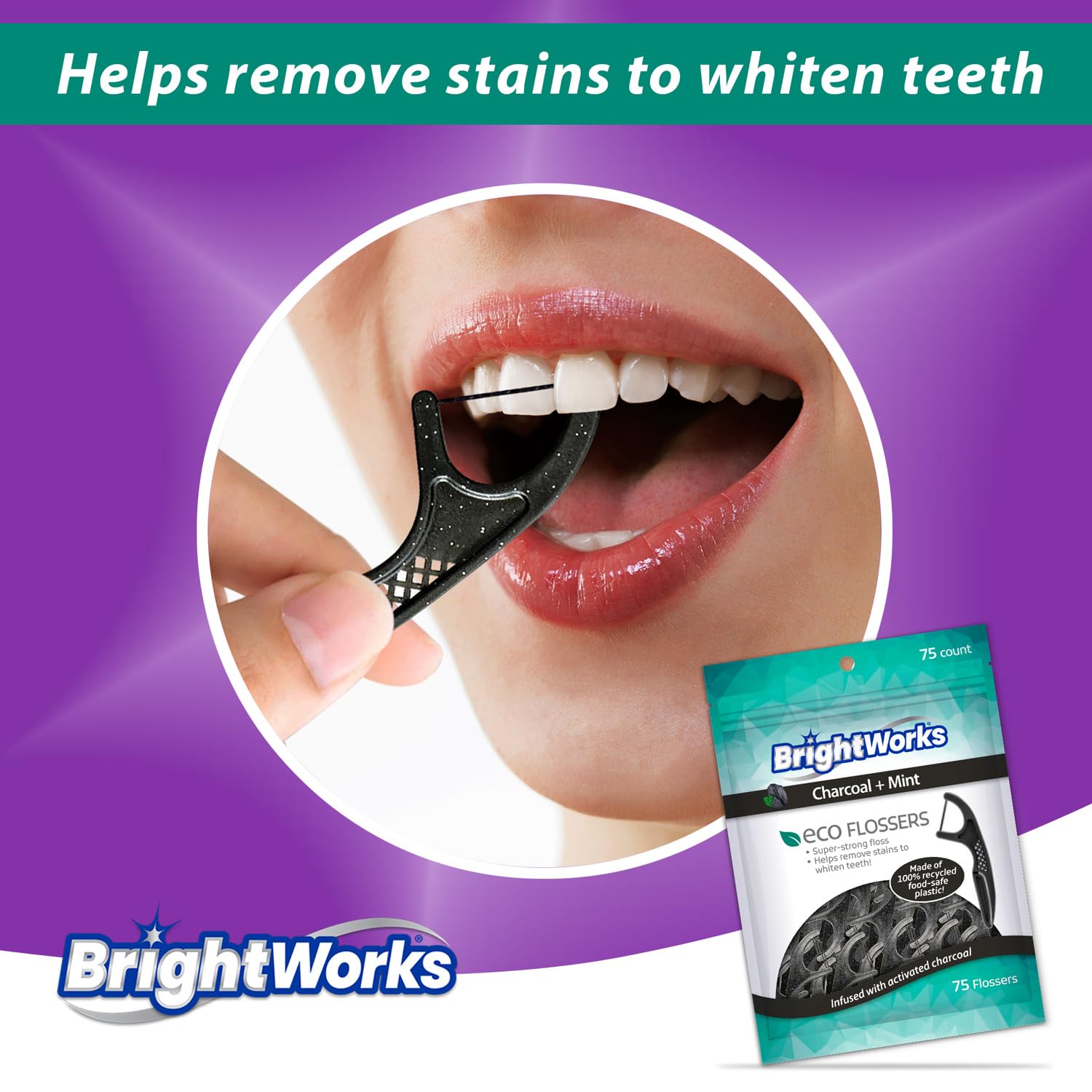 Floss picks reaching below the gum line for effective cleaning