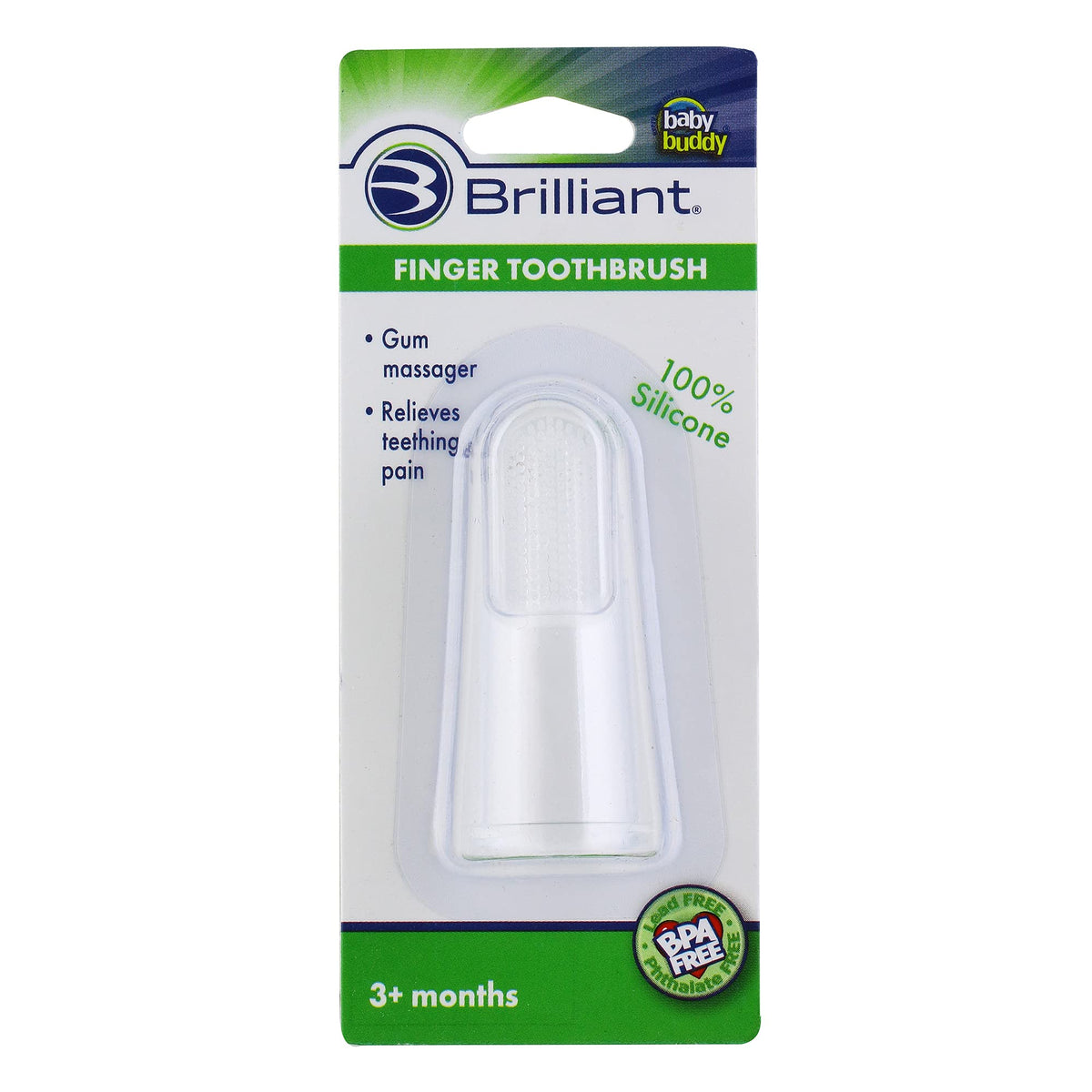 Brilliant Baby Finger Toothbrush on a white background