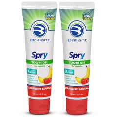 Brilliant Oral Care Kids Fluoride-Free Toothpaste 2-pack packaging, 2 fl oz each