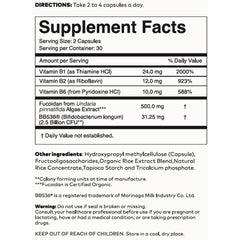 60 vegetable capsules per bottle
