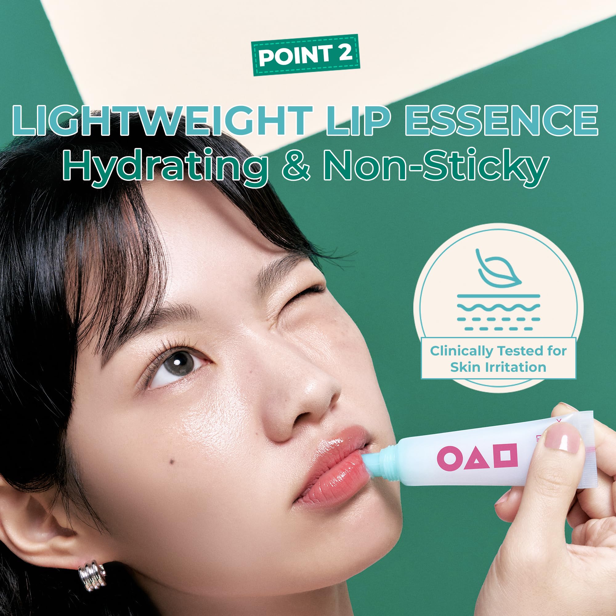 BRING GREEN lip essence is gentle for sensitive lips and dermatologist-tested.