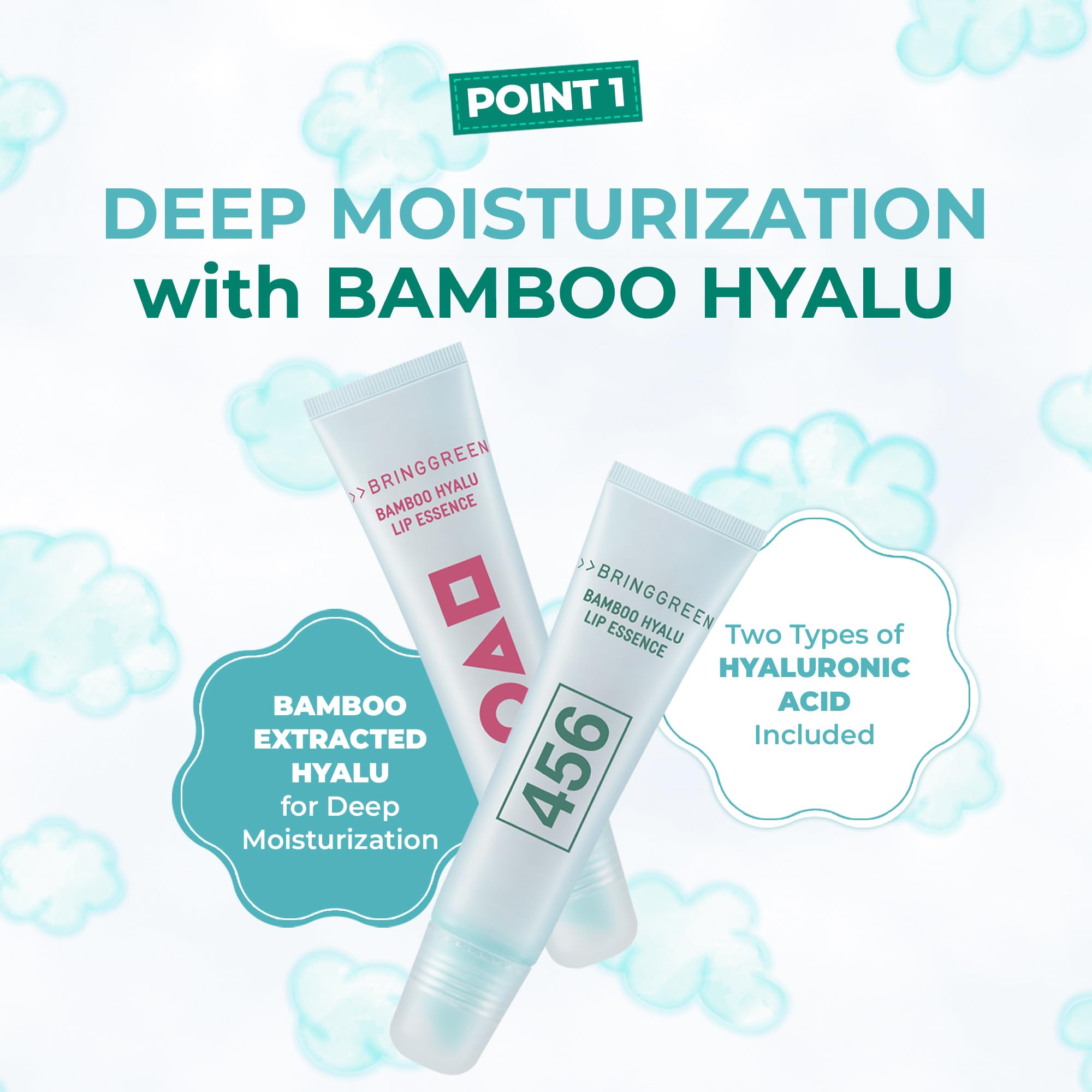 BRING GREEN Squid Game character designs add collectible charm to lip care.