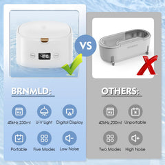BRNMLD Ultrasonic Retainer Cleaner digital countdown display