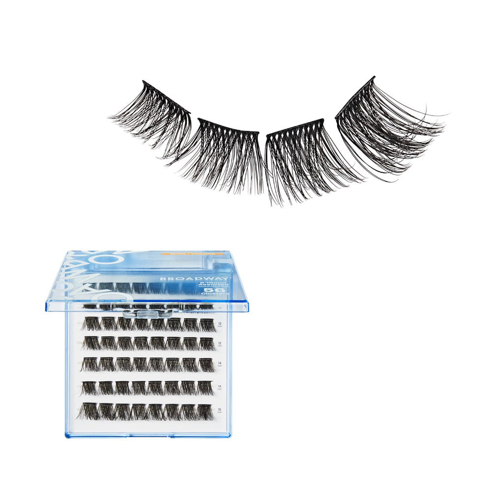 Broadway Eyes Lash Clusters close-up shows 9-16mm range for DIY glamour