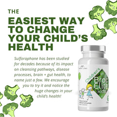 BrocElite Mara Labs Kids vegan capsule; plant-based capsule without gluten or fillers.
