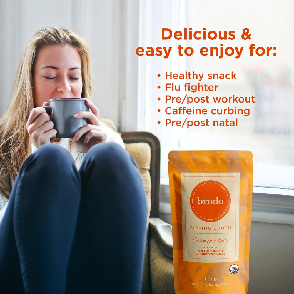 Low-sodium label on Brodo Organic Chicken Bone Broth