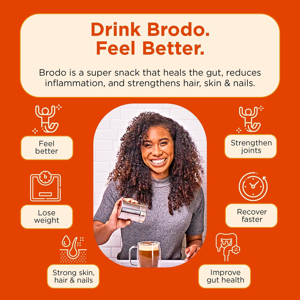 Brodo organic ingredients shot with vegetables and herbs