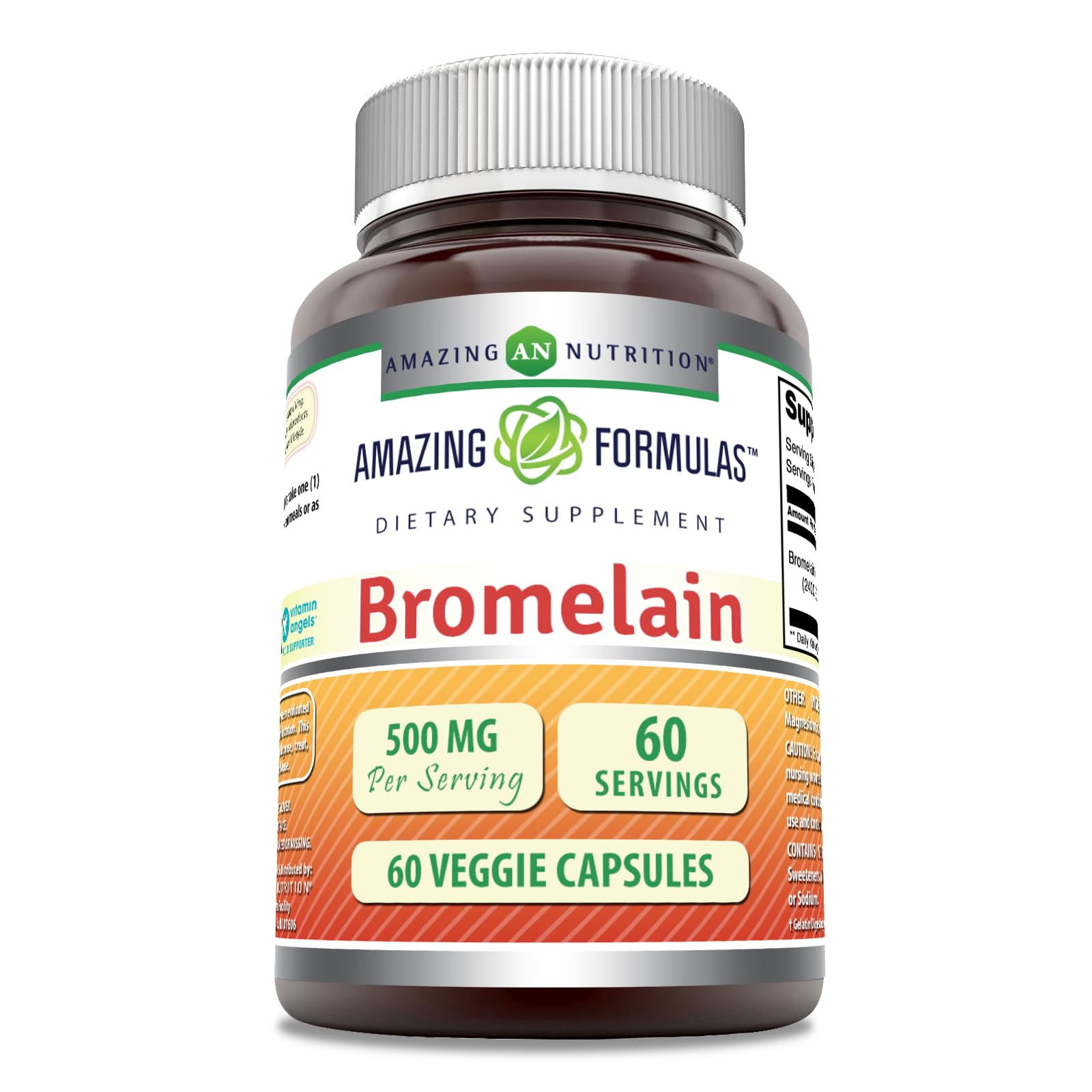 Bromelain 500 mg 2400 GDU Veggie Capsules bottle