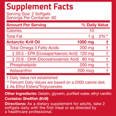 Packaging showing 120 softgels and product details