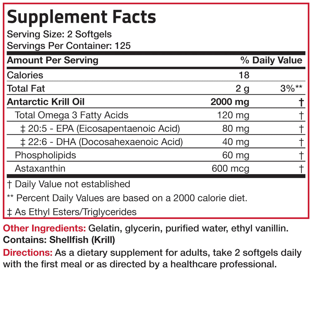 Bronson Antarctic Krill Oil outer packaging box
