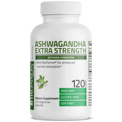 120 Vegetarian Capsules bottle on white background