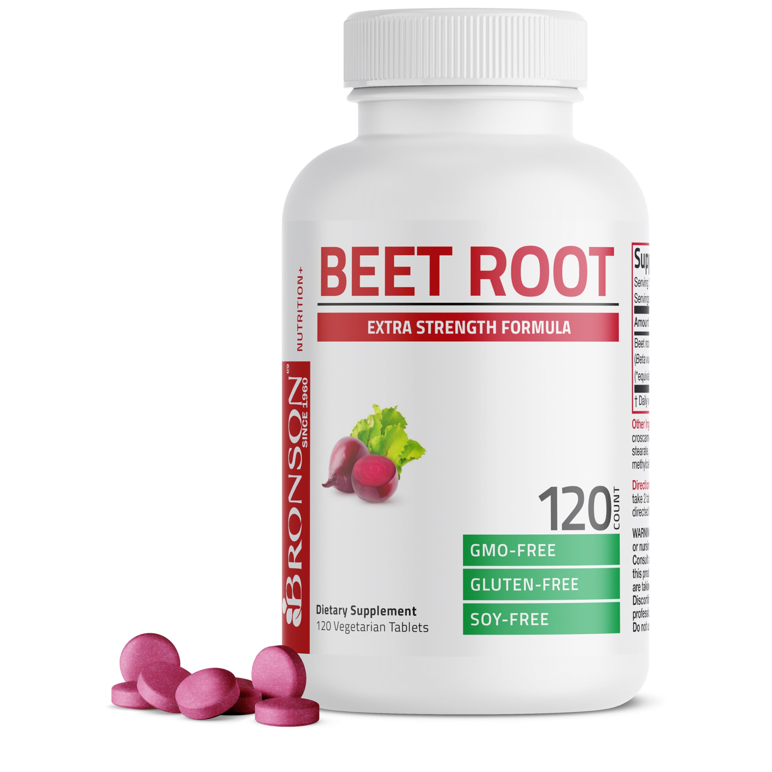 Bronson Beet Root Extra Strength bottle and label