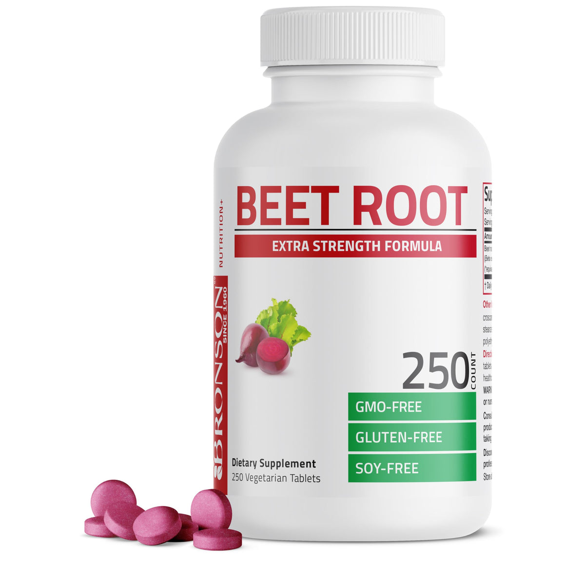 Bronson Beet Root Extra Strength bottle front label