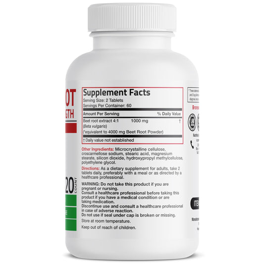 Bronson Beet Root Double Strength vegan formula