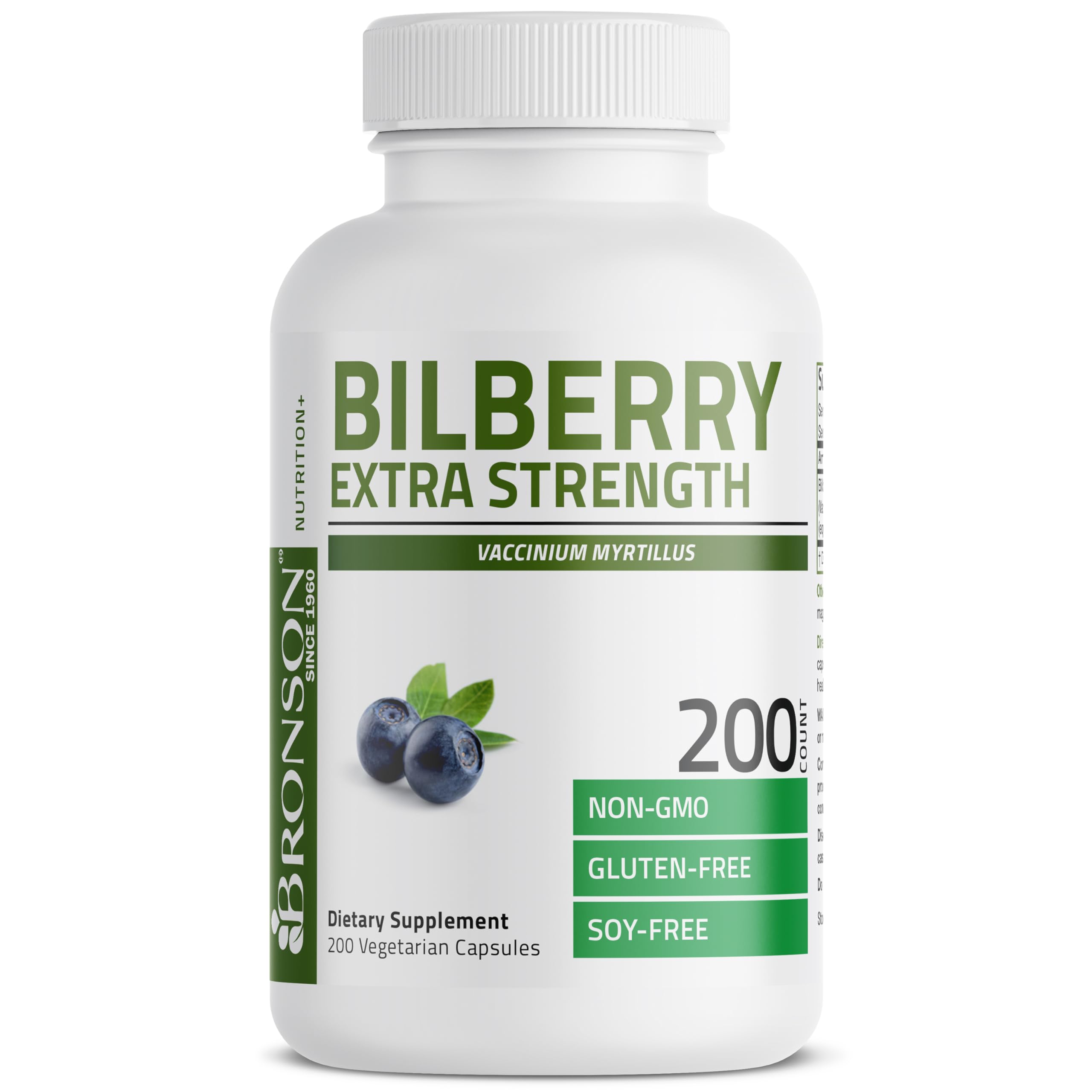 Bronson Bilberry Extra Strength packaging