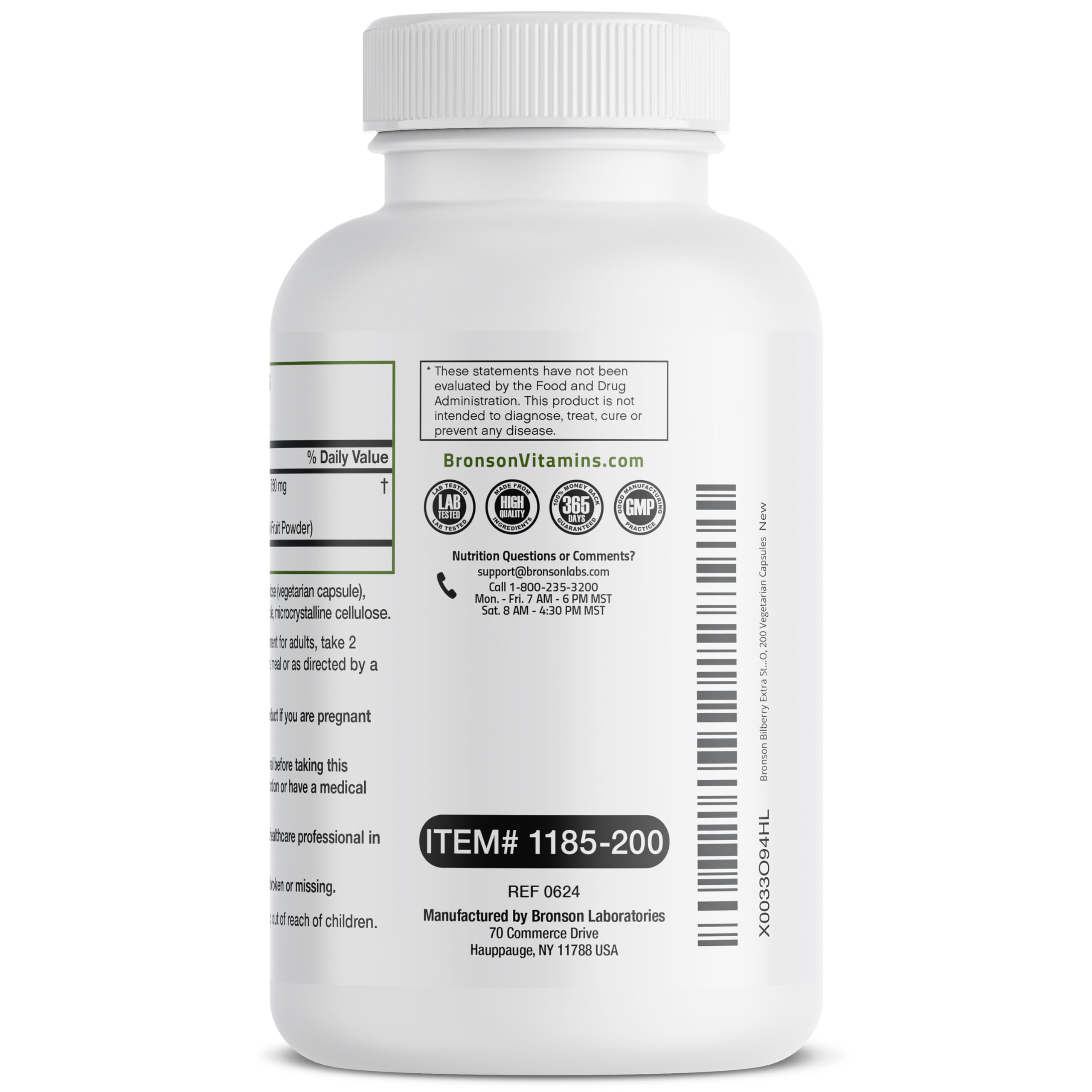 Non-GMO vegan, gluten-free, soy-free badge on packaging