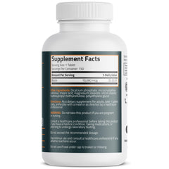 Close-up of Bronson Biotin 10,000 mcg mini tablet
