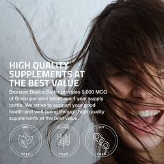 Non-GMO, gluten-free and soy-free labeling for Bronson Biotin