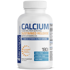 Non-GMO, gluten-free and soy-free Bronson calcium formula image