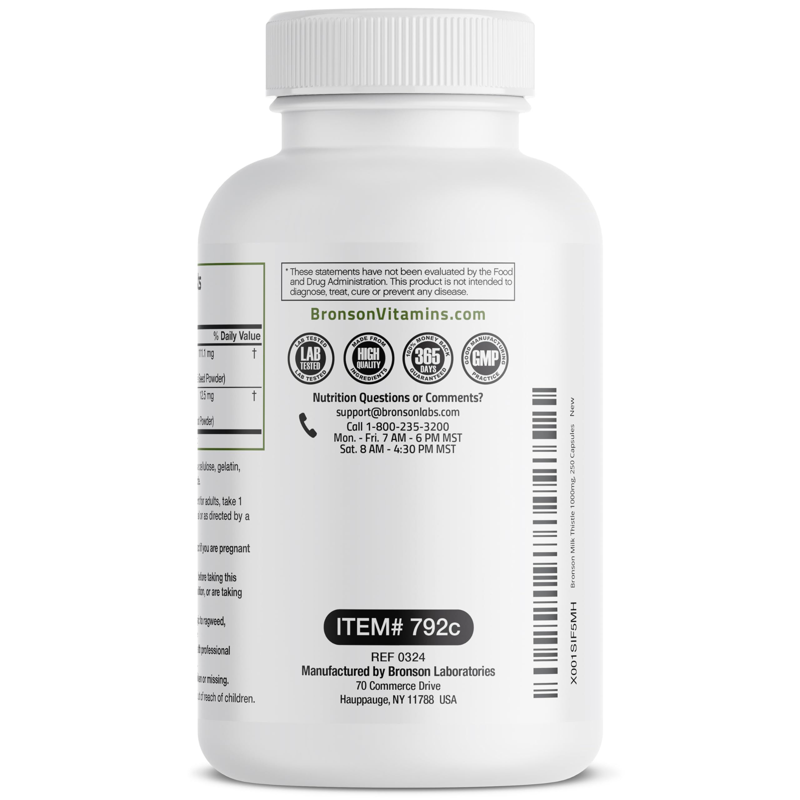 cGMP facility in New York manufacturing Bronson supplements