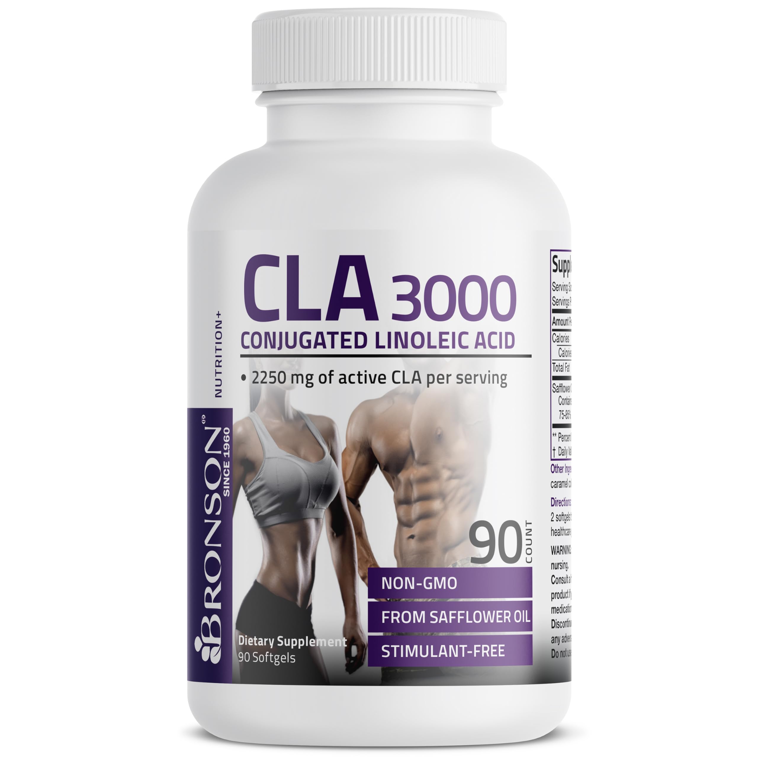 Serving size for Bronson CLA 3000 (2 softgels)