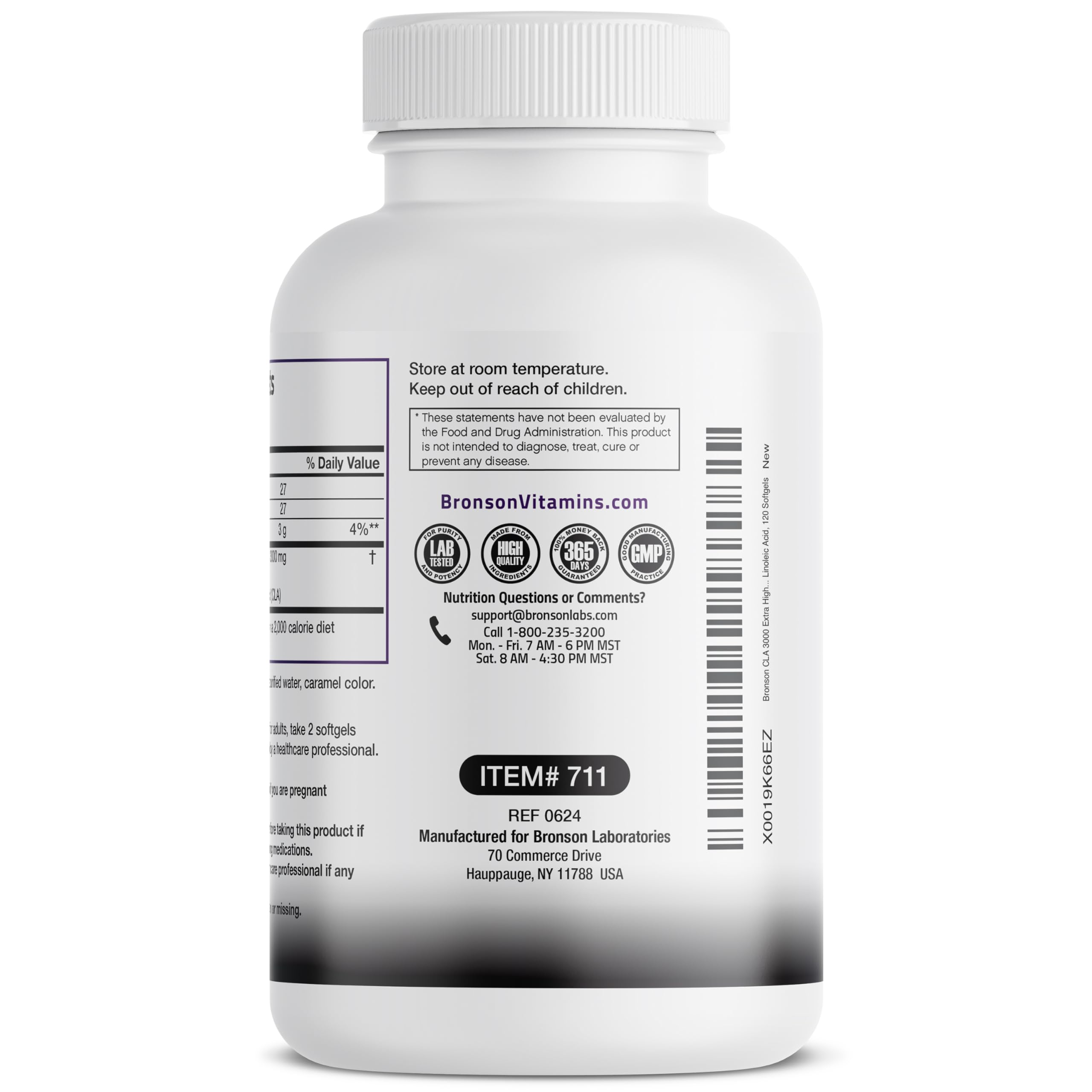 Bronson Vitamins trusted since 1960 branding