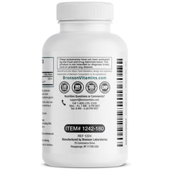 180 vegetarian tablets per bottle of Bronson Copper Glycinate 3 mg