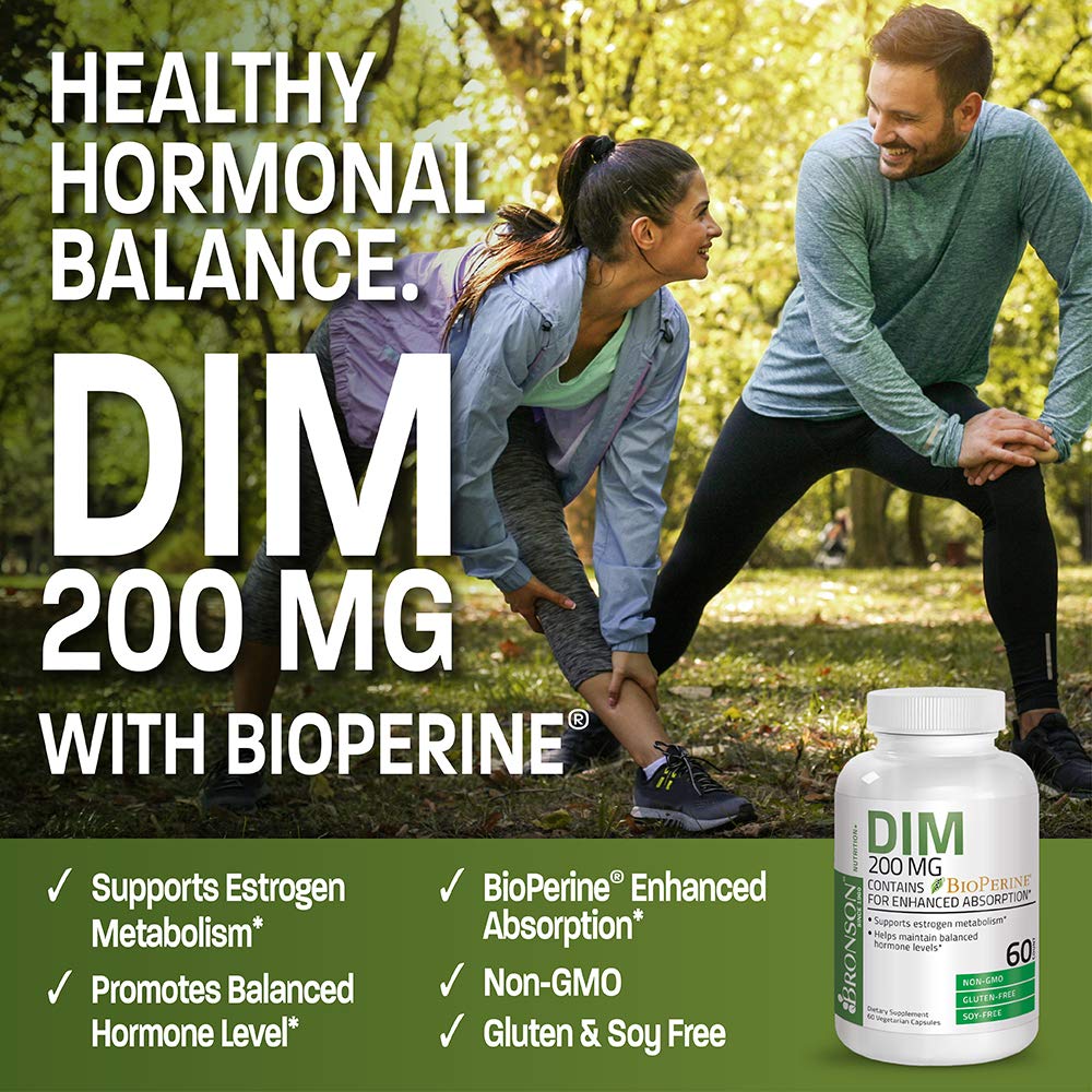 Bronson DIM 200 mg bottle and ingredients