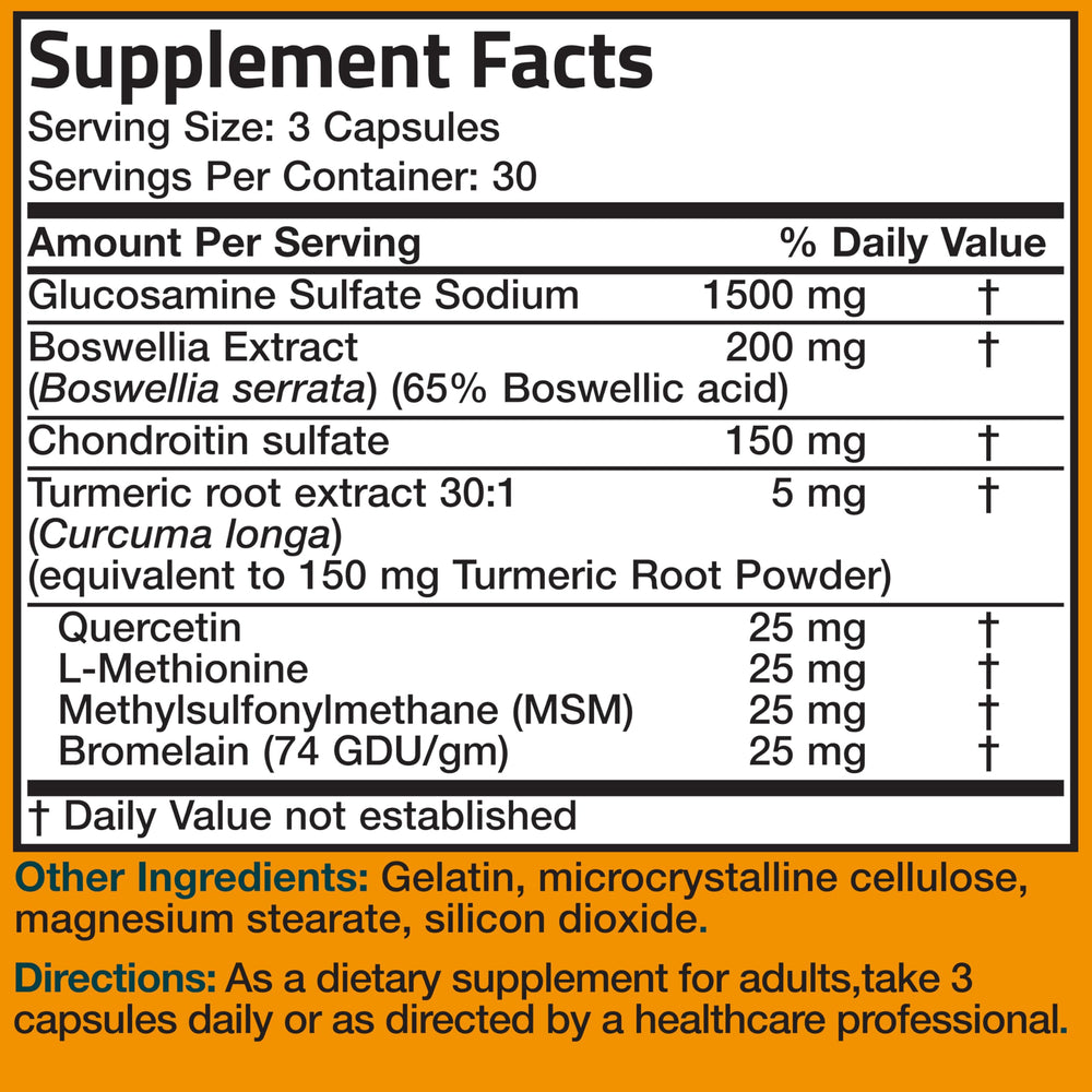 Close-up of Bronson 90 capsules bottle