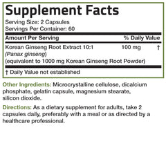 Bronson Korean Panax Ginseng bottle displayed on shelf